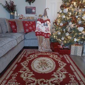 Traditional Excel Rug Red