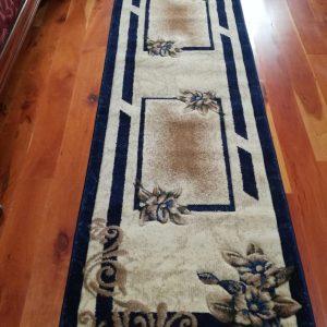 traditional runner rug navy