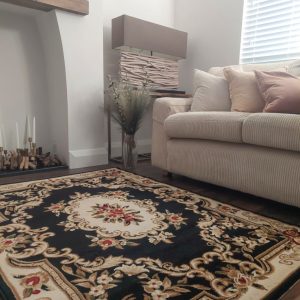 traditional rug black